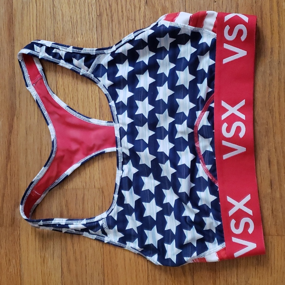 Victoria's Secret american flag sports bra